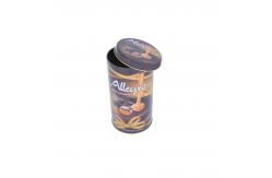 China Metal Tinplate Coffee Aerosol Tin Can Empty Gallon Round With Lid supplier