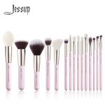 Jessup 15pcs Essential Makeup Brushes Set Soft Natural Hair for sale