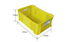 China Blue Foldable Stackable Plastic Crate Box 50KG Load Capacity supplier