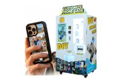 China 350Kg Diy Phone Case Vending Machine Customized With 32 Inch Wave Crystal Display supplier