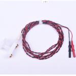 White Twist HandHeld Fixed Stimulating Electrode With Standard 1 Pin DIN