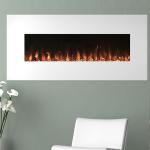 60inch Wall Fireplace Heater Painted Glass Easy Remote Control  Electric Fireplace for sale