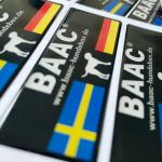 Colorful 60mm 30mm Coated Paper Sticker 3m PU Dome Labels for sale