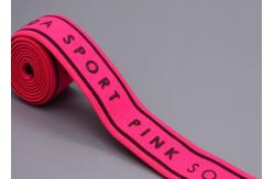 China Washable Garment Label Polyester Elastic Band With Custom Silicone Logo Printed supplier