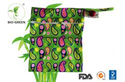 China Pre Printed Square Baby Wet Bag Reusable / Machine Washable Style Available supplier