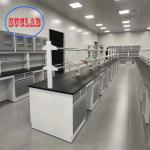 Customized Lab Workbenches with Shelves for Rectangular Design and Multi-Functional Socket for sale