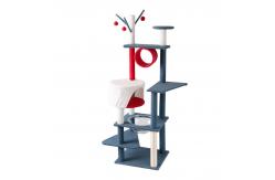 China Wood Plush Fabrics DIY Cat Tree House Tower For Large Cats supplier