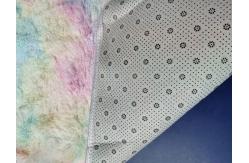 China Rainbow Design OEM Polyester Area Rugs Suede Back Available supplier