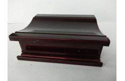China Wood Grain Imitating Finish Aluminum Extrusion Window Frame Aced And Alkali Resistant supplier
