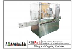 China 10ml-100ml E-liquid Bottle Filling And Capping Machine With Piston Pump supplier