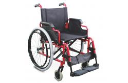 China Affordable Foldable Aluminum Manual Wheelchair With Aluminum Frame supplier