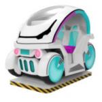 Coin-Operated Rocking Cars Dynamic Music And Cheerful Songs For Kids for sale