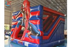 China Inflatable Combo Castle Spiderman Bouncy House With Slide supplier
