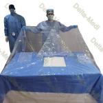 Vertical Isolation Pack Disposable Surgical Packs With Transparent Polyethylene Drape for sale