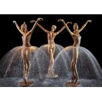 China Outdoor Garden Decoration Bronze Ballerina Water Fountain With Size 180cm Height for sale