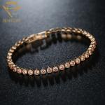 CCT 6.7 Copper Women's Diamond Tennis Bracelets For Anniversary for sale
