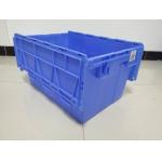 Customized Logo Printing Plastic Attached Lid Containers / PP Tote Boxes