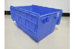 China Customized Logo Printing Plastic Attached Lid Containers / PP Tote Boxes supplier