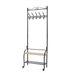 Bench Shoes Shelves Free Standing Coat Hanger  For Hanging Bags / Hats Bedroom for sale