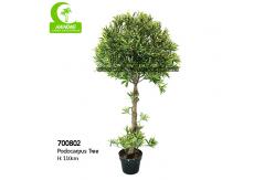 China Indoor Decoration 110cm Artificial Podocarpus Tree Customizable supplier