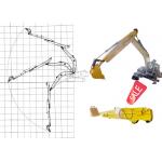 12M Excavator Telescopic Long Arm Extended Boom For Cat Hitachi Komatsu for sale