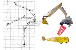 China Long Reach Use Excavator Telescopic Boom Shaogang Q355B Better Slider supplier