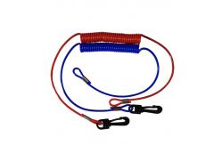 China Jet Ski Boat Safety Kill Switch Lanyard Outboard Leash With Plastic Hook supplier