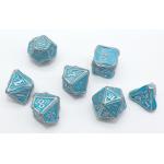 Hand Made Blue Mini Polyhedral Dice Lightweight Metal Material for sale