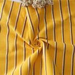 Breathable And Hygroscopic Striped Knit Fabric For Casual Wear for sale