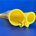 Clasp Sheath silicone foam pipe insulation For Electrical Cable for sale