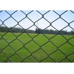 11.5 gauge Green PVC Coated Galvanised Steel Chain Link Fencing 20m 30m for sale