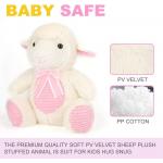 No Irritation 20cm PP Cotton PV Velvet Sheep Plush Toy