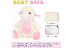 China No Irritation 20cm PP Cotton PV Velvet Sheep Plush Toy supplier