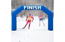 China 3m Outdoor Inflatable Finish Line Arch Customize Logo With Air Pump supplier