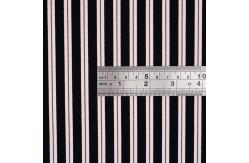 China Smooth Soft Double Knit Fabric Breathable Stretch Striped Shirt Material supplier