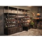 Steel Material Wine Rack Cabinet / Beer Storage Rack 800*350*1800mm for sale