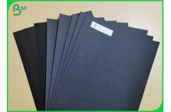 China Jumbo roll Coated 110g To 350g Double sides full Black Craft Paper board supplier