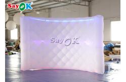 China Inflatable Party Decorations Curve LED 210D Inflatable Photo Booth supplier