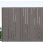 High-End Gate Tubular Steel Fence  Simple And Elegant 2m*1.8m Gate