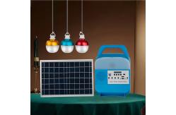 China 9W 3PCS Solar Powered LED Lights Portable Solar Home Lighting System supplier
