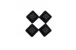 China Laser Carving Silicone Keypad Button Backlit Rubber Electronic Button supplier
