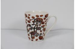 China Customized Decals Design Ceramic Drinkware 310cc Ceramic New Bone China Coffee Mug supplier