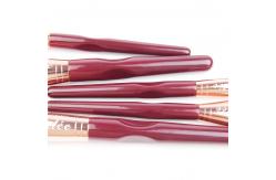 China Ergonomic Design SGS Travel Cosmetic Brushes With Aluminium Ferrule supplier