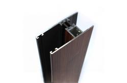 China Wood Grain Imitating Finish Aluminium Industrial Profile Alkali And Fire Resisitant supplier