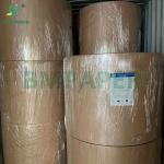 70gsm Metallic Paper For Beer Bottle Labels Silver Top White Back 765mm