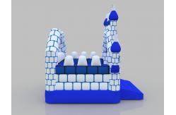 China Snow Themed Inflatable Castle House 8m  Bouncy Castle Rental For Kids' Playground supplier