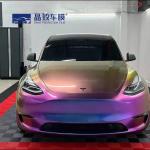 Best seller Super Glossy Stretch Car Wrap Vinyl Film  Metallic Diamond  deep space chameleon Body Car Sticker for sale