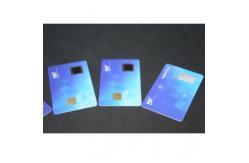 China Fingerprint Payment 1.5mm Security Smart Card 7816 with electronic ink screen supplier