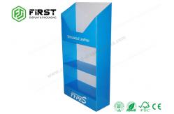 China Supermarket Paper Cardboard Floor Display Stand Waterproof Glossy / Matt Lamination supplier