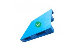 China 120x120 PE Injection Molded Plastic Pallets 1.2T Dynamic Load ISO Rectangular supplier
